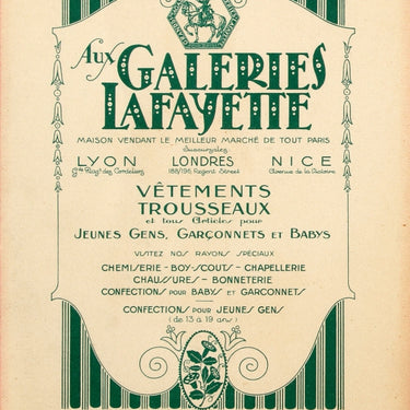 Galeries Lafayette Musique de Chambre Chamber Music Children Art Deco