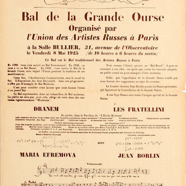 Bal de la Grande Ourse Russian Avant Garde