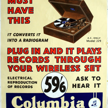 Columbia Electric Record Player, Model 229