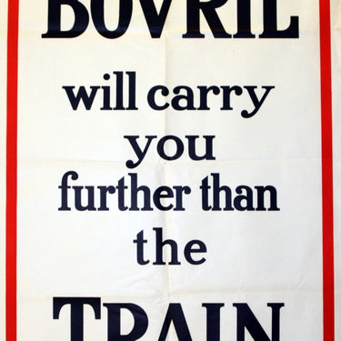 Bovril Will Carry You Poster