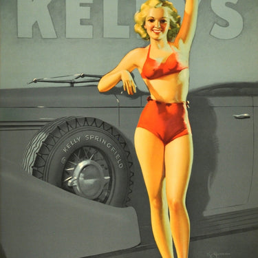 Kelly Tyres Pin Up Chrysler 77 Model