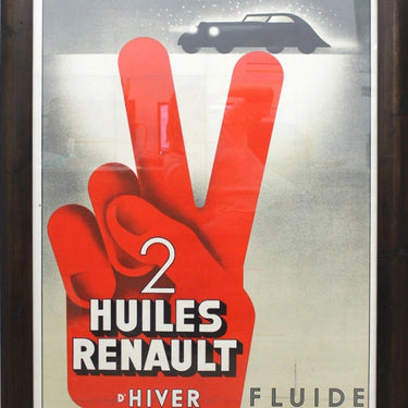 2 Huiles Renault  Art Deco Fix-Masseau