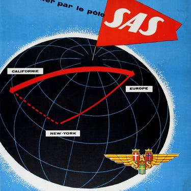 SAS California Europe over North Pole