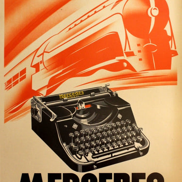 Mercedes Typewriter Art Deco Steam Locomotive