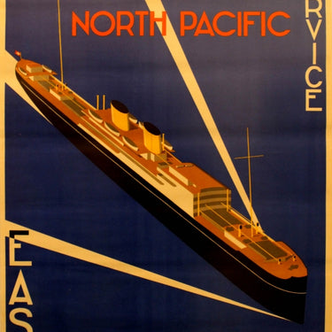 North Pacific East Asiatic Company Shipping Art Deco