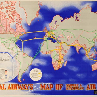 Imperial Airways Air Routes Moholy-Nagy