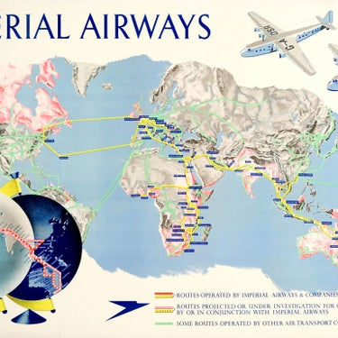 Imperial Airways Route Map