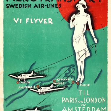 Aerotransport Swedish Airlines Art Deco