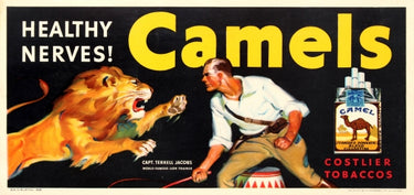 Camel Cigarettes Lion Tamer Healthy Nerves