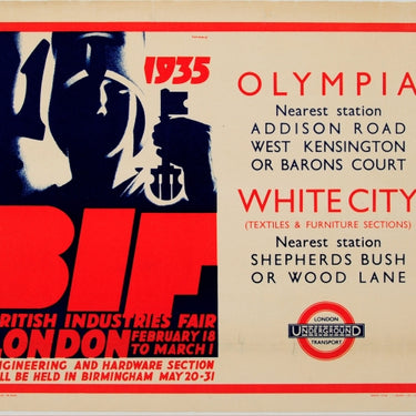 LT British Industries Fair London Underground Purvis