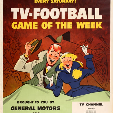 TV American Football USA Midcentury