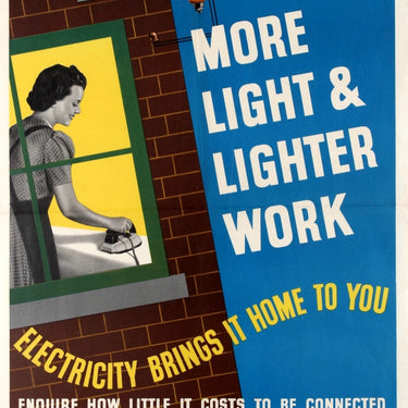 Electricity Brings More Light Lighter work