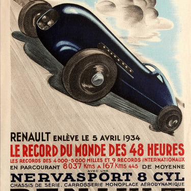 Aerodynamism Renault Sports Car 48 Hour World Record