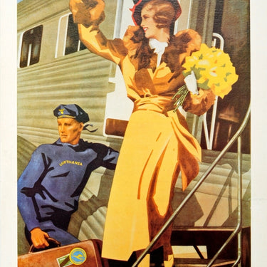 Deutsche Lufthansa Art Deco Air Travel