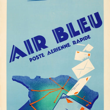 Air Bleu Post Office Art Deco Airplane