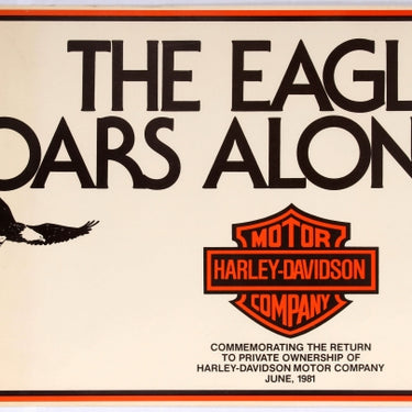 Harley Davidson Motorcycle The Eagle Soars Alone