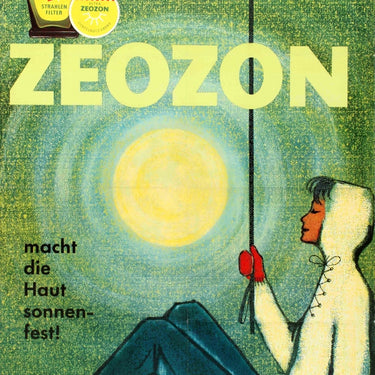 Zeozon Sun Cream Skiing Midcentury