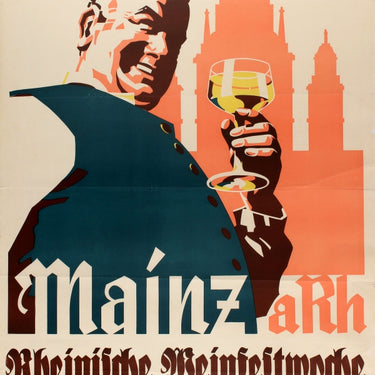 Mainz Am Rhein German Wine Festival 1936