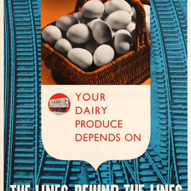 Eggs Dairy Produce WWII British Railways