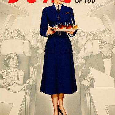 BOAC Takes Good Care of You Pinup Dickens