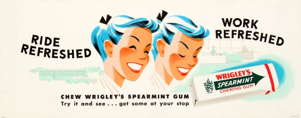Bubble Gum Ride Wrigley’s Spearmint Chewing Gum Ride Refreshed – AntikBar