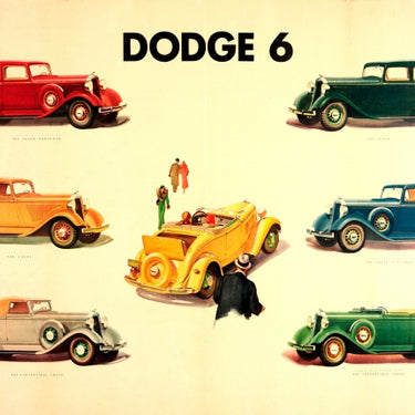 Dodge 6 Car Art Deco Dealer Showroom