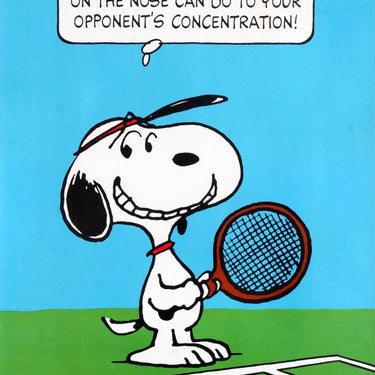 Snoopy Tennis Kiss On The Nose Schulz