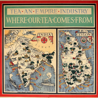 Tea Empire Industry Illustrated Map MacDonald Gill