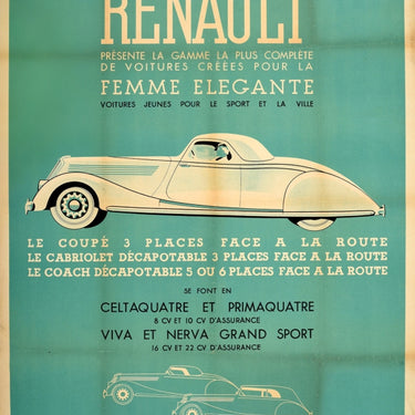 Renault Car Femme Elegante Coupe Cabriolet Coach Sport City Models