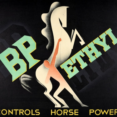 BP Ethyl Controls Horse Power Art Deco