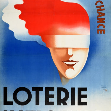 Loterie Nationale Tentez Votre Chance Lottery Art Deco