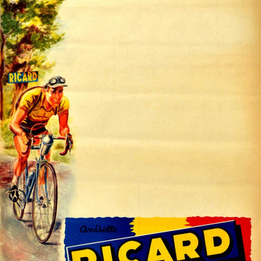 Ricard Tour De France Cyclist Anisette Liqueur Drink