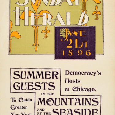 New York Sunday Herald Art Nouveau