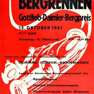 Gottlieb Daimler Bergpreis Hillclimb Auto Racing