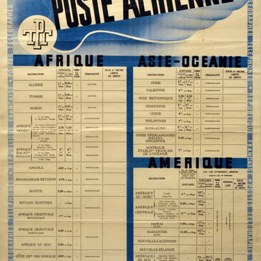 Poste Aerienne France PTT Art Deco