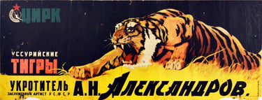 Circus Ussuriysk Tiger Tamer Alexandrov USSR