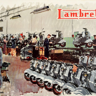 Lambretta Factory Workshop Brenet