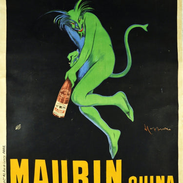 Maurin Quina Aperitif Green Devil Cappiello