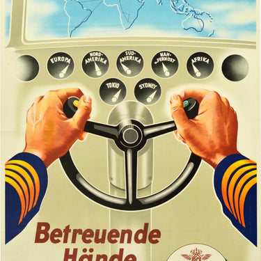 KLM Airline Pilot Caring Hands Route Map