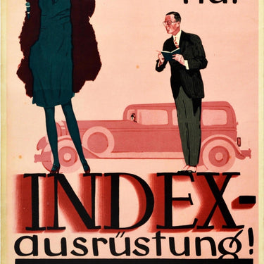 Automobile Parts Index Ausrustung Art Deco