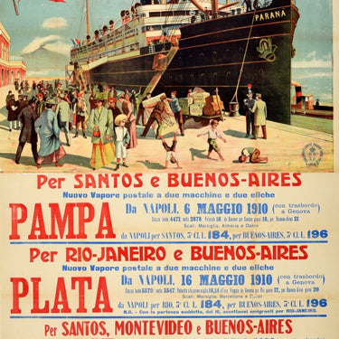 Maritime Steam Transport Buenos Aires Rio Brasil