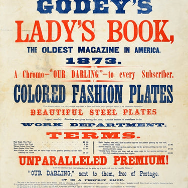 Godey's Lady's Book 1873 Magazine