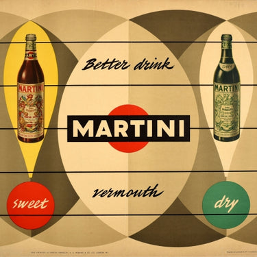 Martini Vermouth Sweet Dry Alcohol