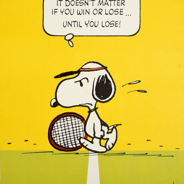 Snoopy Win Lose Tennis Schulz