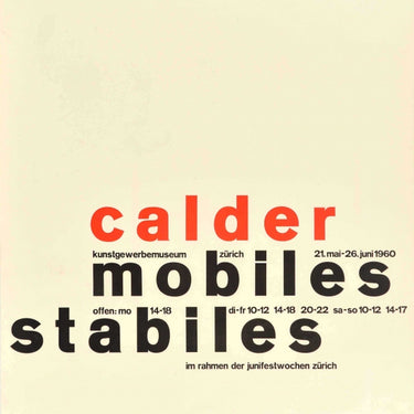 Calder Mobiles Stabiles