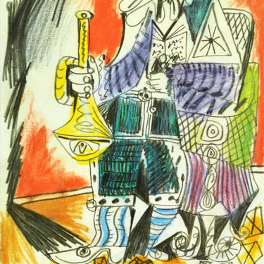 Picasso 1971 Man With Horn