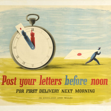 Post Your Letters Before Noon GPO