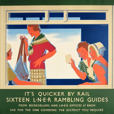 LNER Rambling Guides Tom Purvis Art Deco