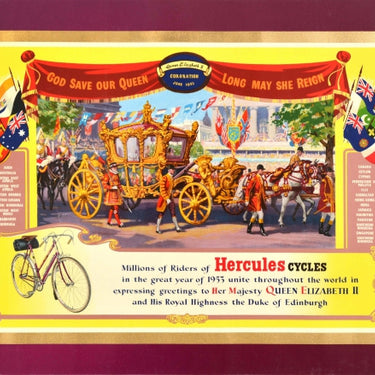 Hercules Cycles Queen Elizabeth Coronation 1953