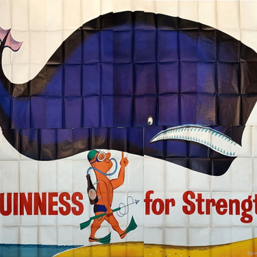 Guinness For Strength Diver Whale Midcentury